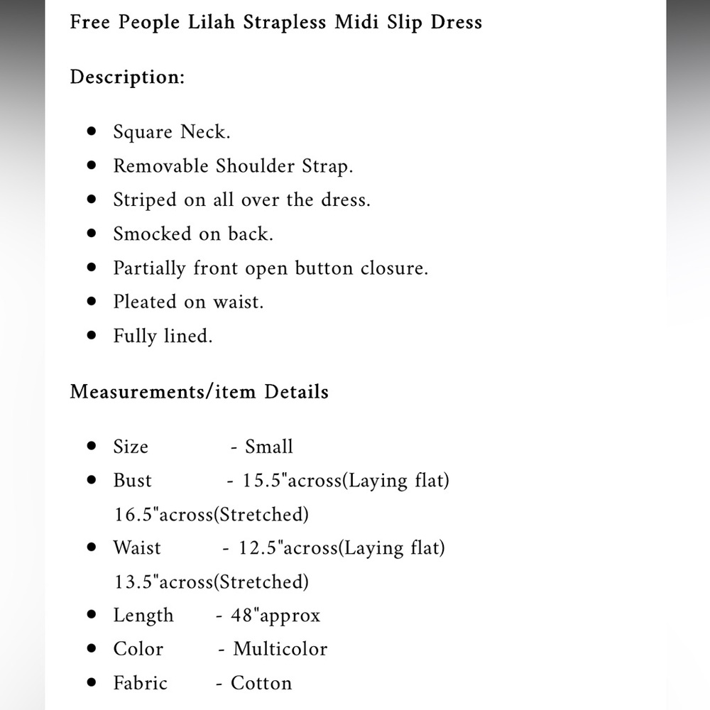Free People Lilah Strapless Midi Slip Dress Option to add straps. - Picture 10 of 10